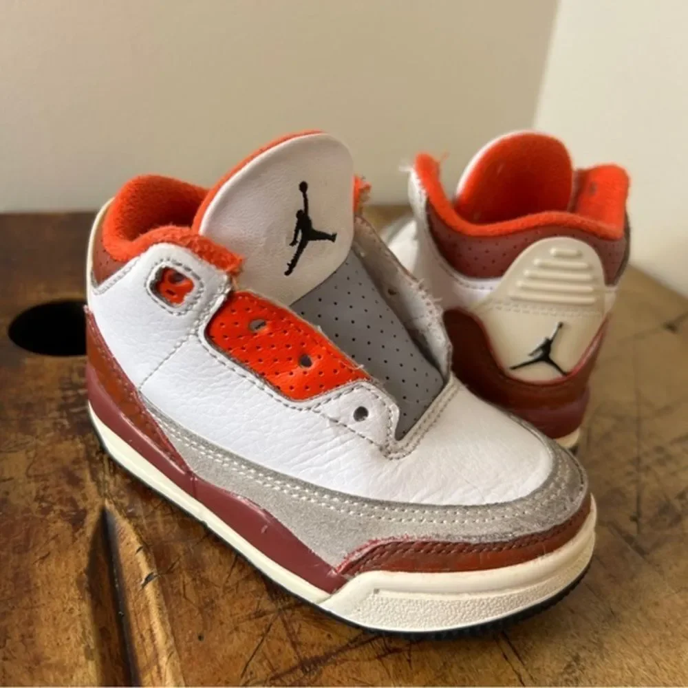 Air Jordan 3 Retro GS Mars Stone toddler baby sz 6C no laces DV7026-108
